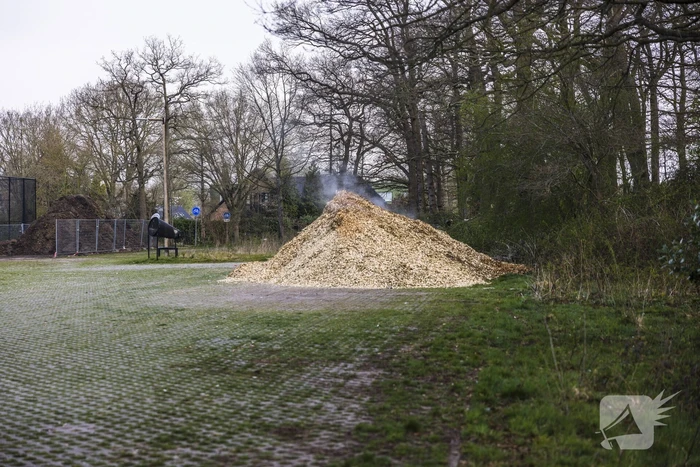 Opnieuw broei in houtsnippers op parkeerplaats Birkhoven