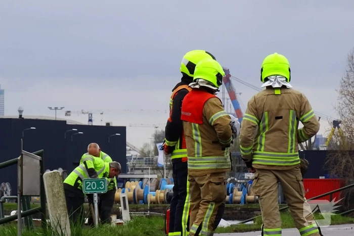 Weg afgesloten vanwege gaslekkage