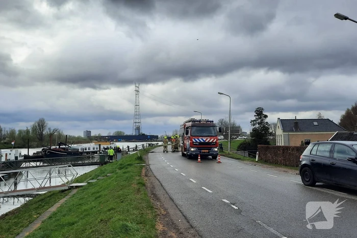 Weg afgesloten vanwege gaslekkage