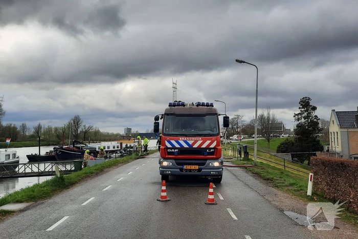 Weg afgesloten vanwege gaslekkage