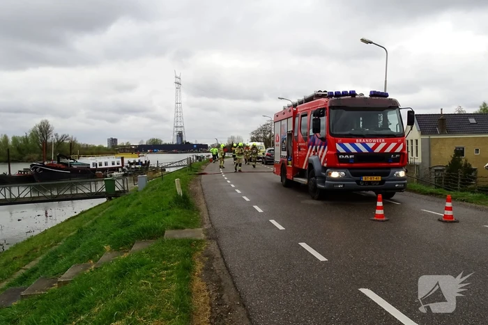 Weg afgesloten vanwege gaslekkage