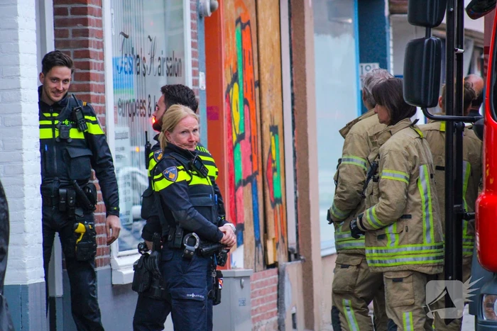 Veel water zorgt voor overlast in kapperszaak