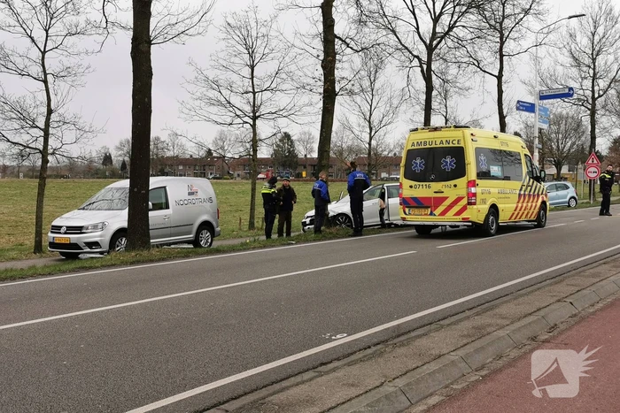 Schade bij aanrijding op kruising