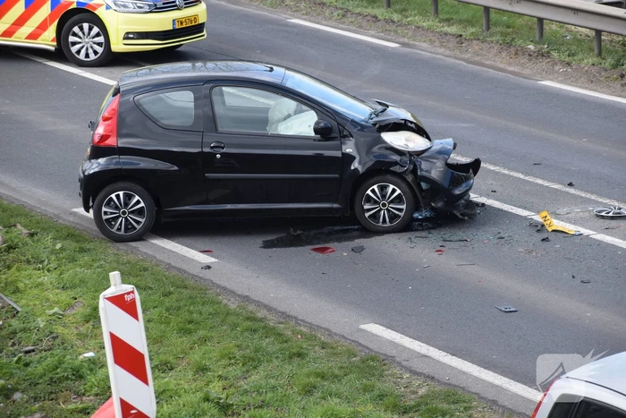 Veel schade bij kop-staart botsing
