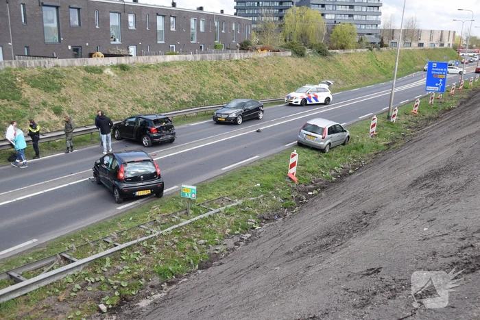 Veel schade bij kop-staart botsing