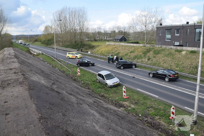 Veel schade bij kop-staart botsing