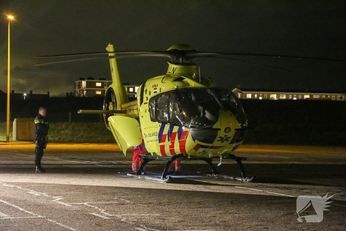 Traumahelikopter ingezet voor gewond persoon op straat