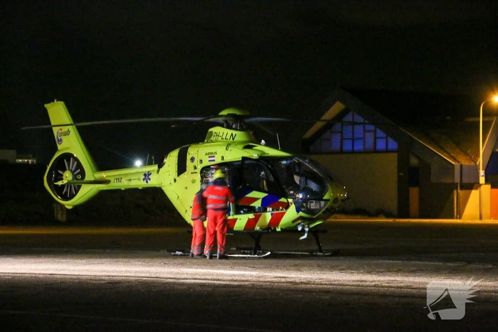 Traumahelikopter ingezet voor gewond persoon op straat