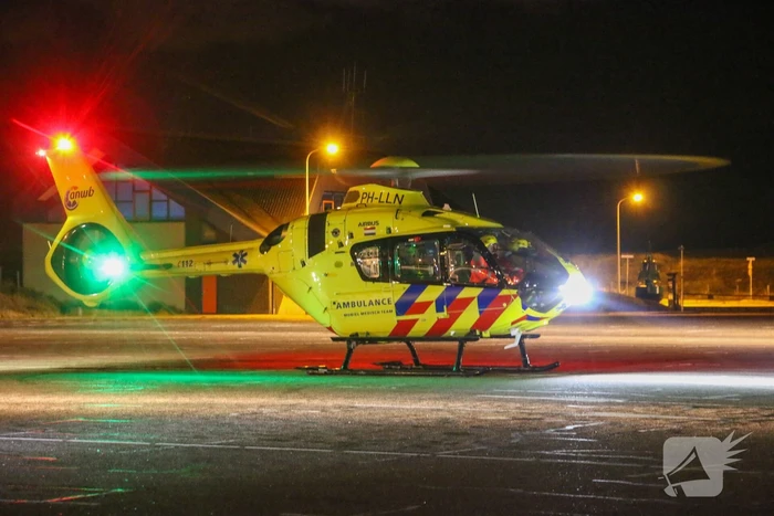 Traumahelikopter ingezet voor gewond persoon op straat