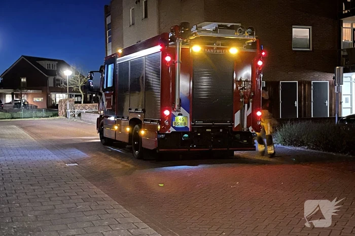 Brandweer controleert appartement op brand