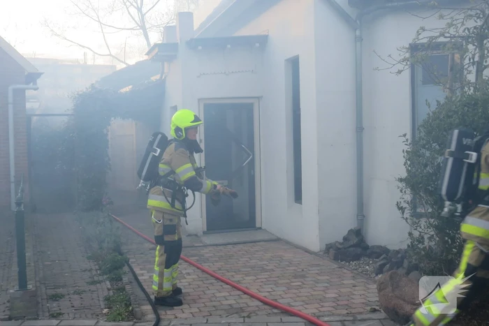Schuur verwoest vanwege brand