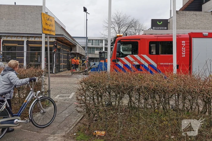 Gaslekkage bij werkzaamheden Winkelcentrum Bellestein