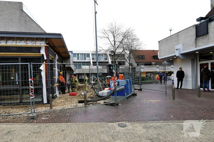 Gaslekkage bij werkzaamheden Winkelcentrum Bellestein