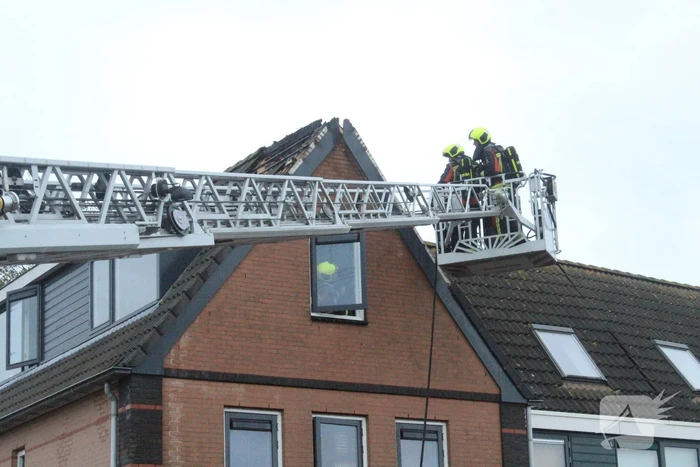 Brand op zolder door laswerkzaamheden