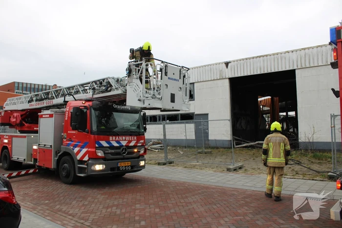 Opnieuw brand in afgebrand pand