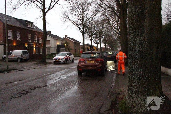 Auto weggesleept na ongeval