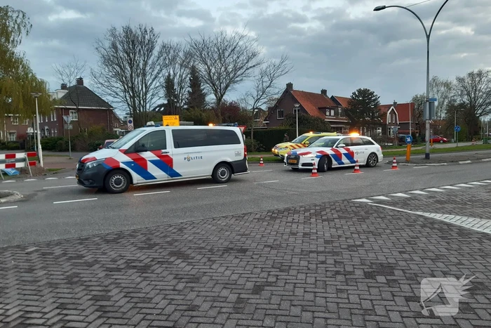 Fietser gewond bij botsing met auto