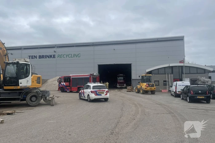Brand Ten Brinke Recycling door medewerkers geblust