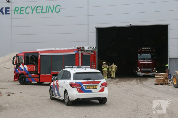 Brand Ten Brinke Recycling door medewerkers geblust