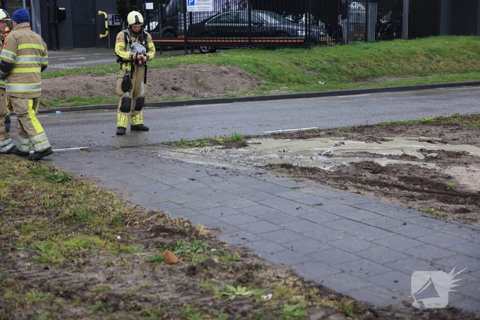 Gaslekkage ontstaan bij werkzaamheden