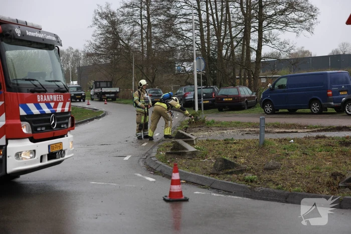 Gaslekkage ontstaan bij werkzaamheden