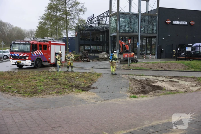 Gaslekkage ontstaan bij werkzaamheden