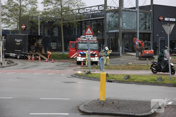 Gaslekkage ontstaan bij werkzaamheden