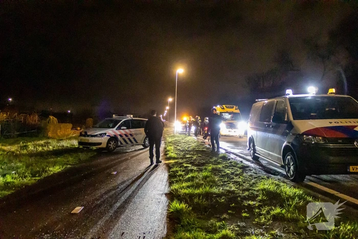 Auto belandt in sloot na wilde achtervolging