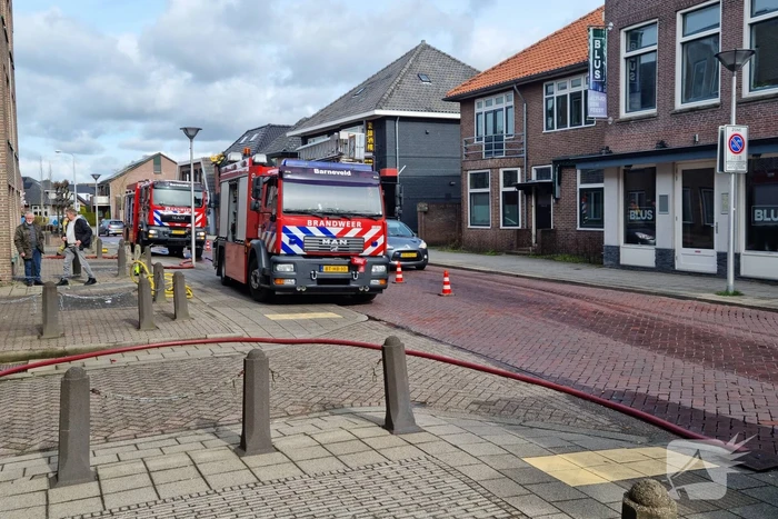 Waterleiding gesprongen in appartementencomplex