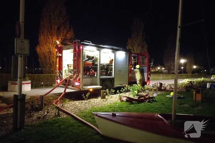 Uitslaande brand in zeiljacht