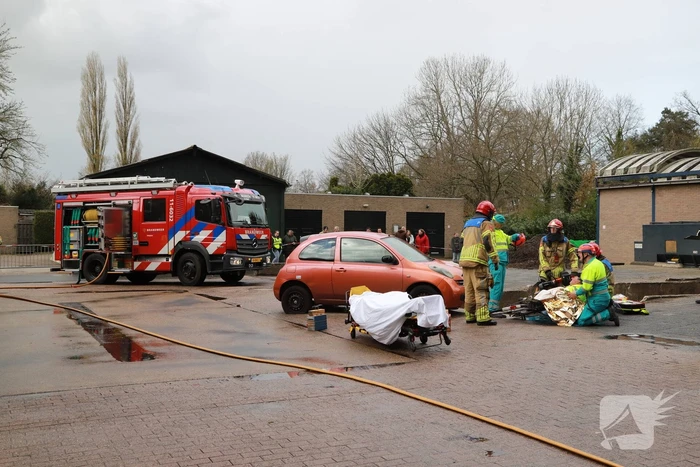 Gemeentewerf decor voor vaardigheidstoetsen