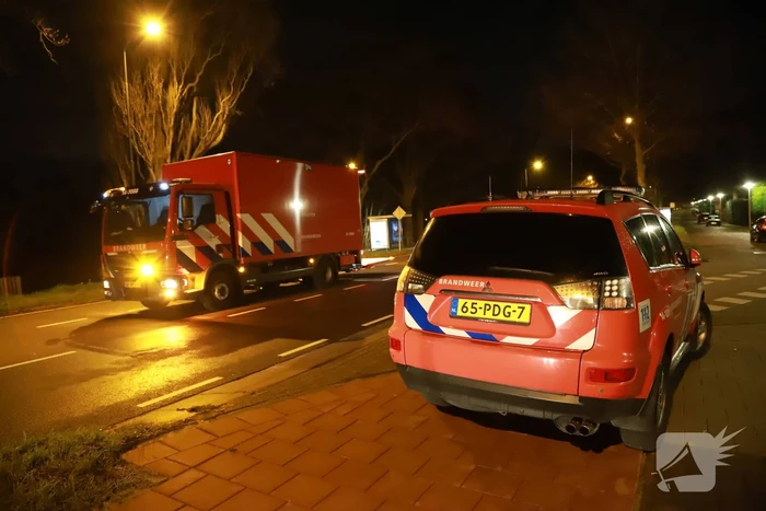 Bewoner start bluspoging bij brand