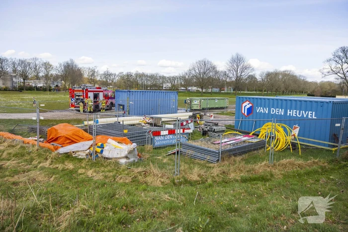 Brand in container vol asbest