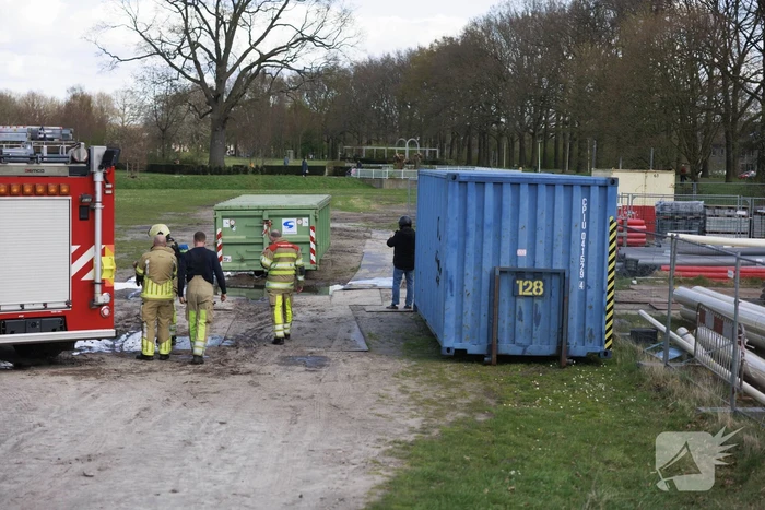 Brand in container vol asbest