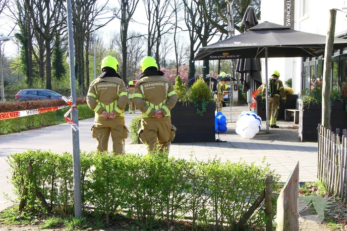 Breuk in gasleiding op terrein van restaurant Dennenoord