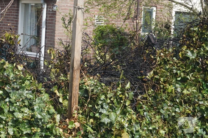 Heg vat vlam tijdens werkzaamheden