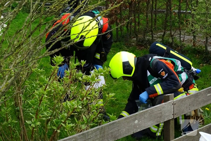 Grote uitslaande brand in boerderij