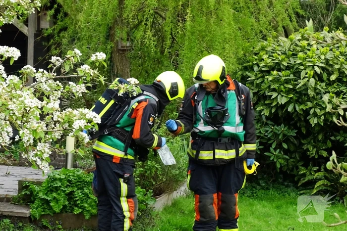 Grote uitslaande brand in boerderij