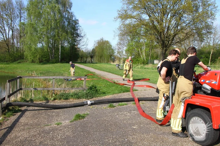 Vijver leeggepompt vanwege vissterfte