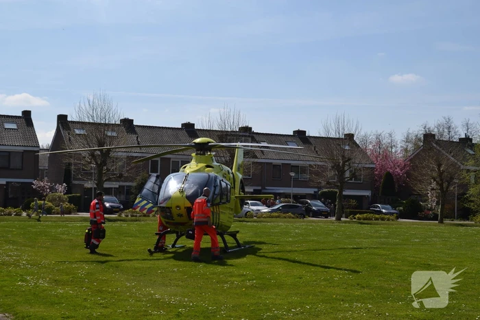 Traumahelikopter trekt veel bekijks