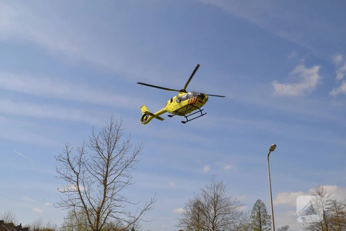 Traumahelikopter trekt veel bekijks