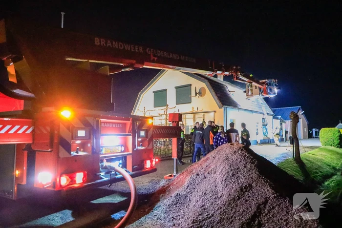 Brand in schoorsteen