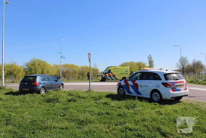 Schade bij frontale botsing op kruising