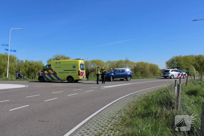 Schade bij frontale botsing op kruising