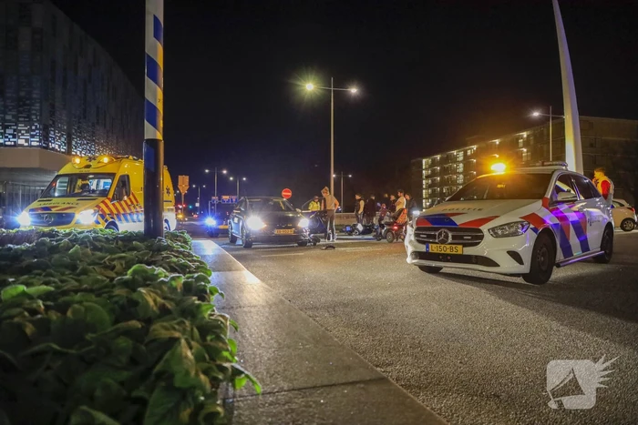 Scooterrijder gewond bij aanrijding op kruising voor Amerena