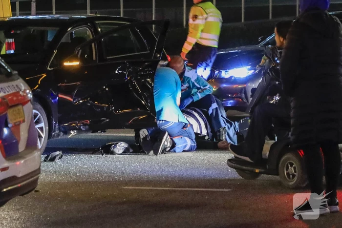 Scooterrijder gewond bij aanrijding op kruising voor Amerena