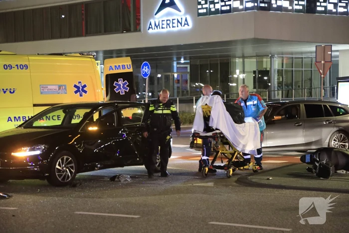 Scooterrijder gewond bij aanrijding op kruising voor Amerena