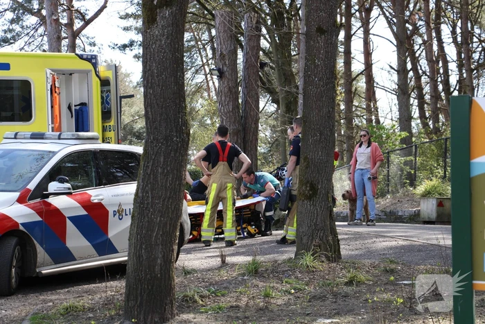 Mountainbiker gewond in natuurgebied