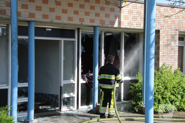 Brand in leegstaand pand