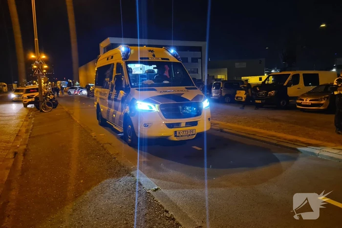 Auto met twee inzittenden de Merwedehaven ingereden